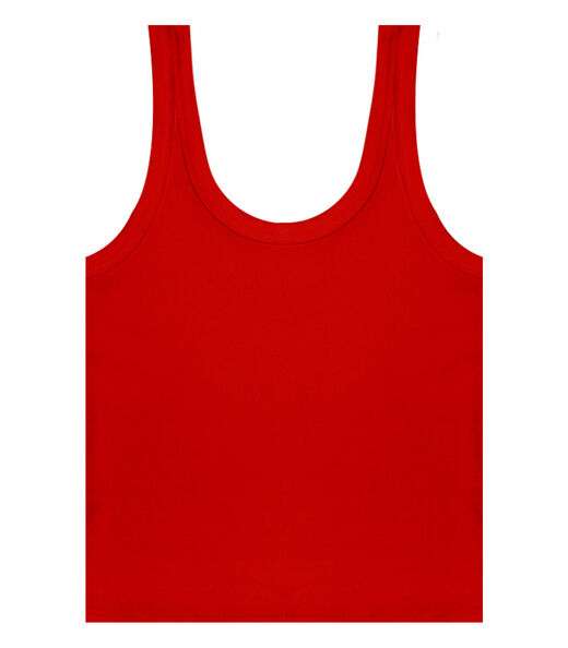 Regata Feminina Em Ribana Rovitex Vermelho