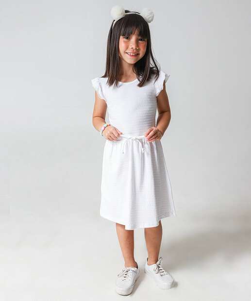 Image_Vestido Infantil Textura Marisa Tam 4 a 10 Off White