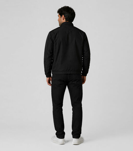 Jaqueta Masculina Forrada Em Nylon Sea Surf Preto