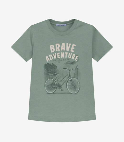 Conjunto Infantil Camiseta Com Bermuda Trick Nick Verde