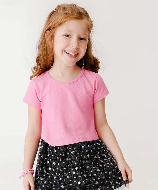 Image_Blusa Infantil Cropped Glitter Manga Curta Tam 4 a 10