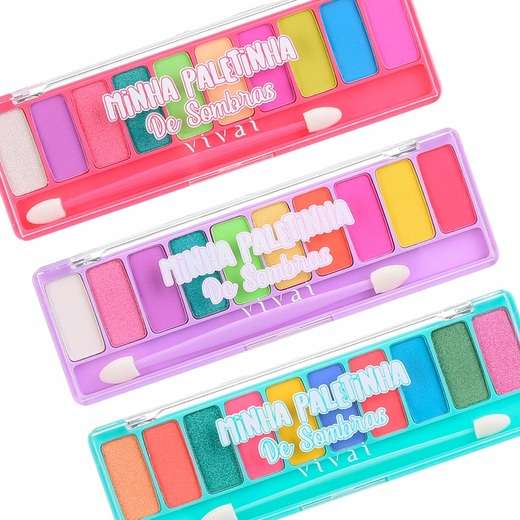 Paleta de sombras 10 Cores Teen Minha paletinha Vivai  4037.9.1
