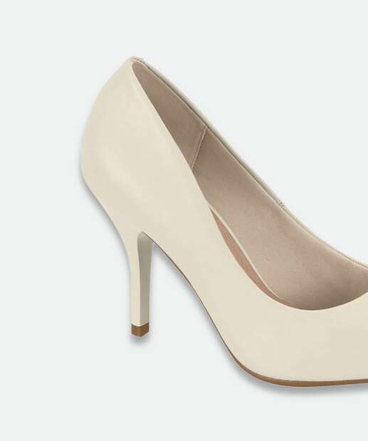 Scarpin Feminino Salto Fino Beira Rio Branco