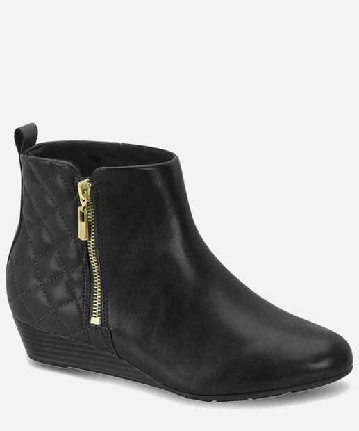 Bota Feminina Cano Curto Recorte Matelassê Modare