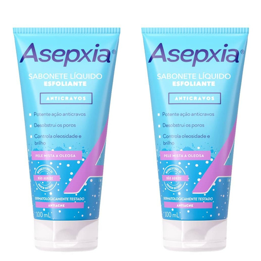 Image_Kit c/2 Sabonetes Líquido Asepxia  Esfoliante 100ml