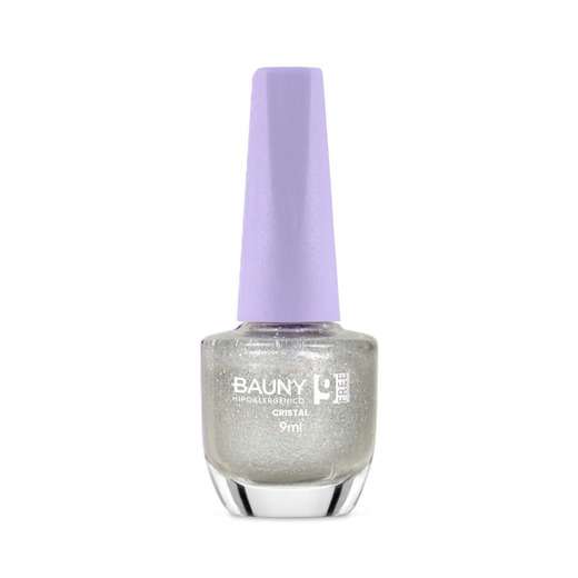 Bauny Esmalte Glitter 9Free 9ml - Cor Cristal