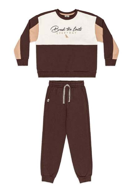 Conjunto Moletom Blusão e Calça Quimby
