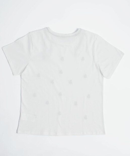 Blusa Feminina Com Bordado Floral Manga Curta Marisa 