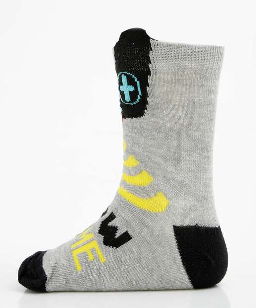 Kit 2 Pares Meias Infantil Soquete Estampadas