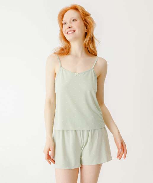 Image_Baby Doll Liganete Estampa Poá Marisa Verde