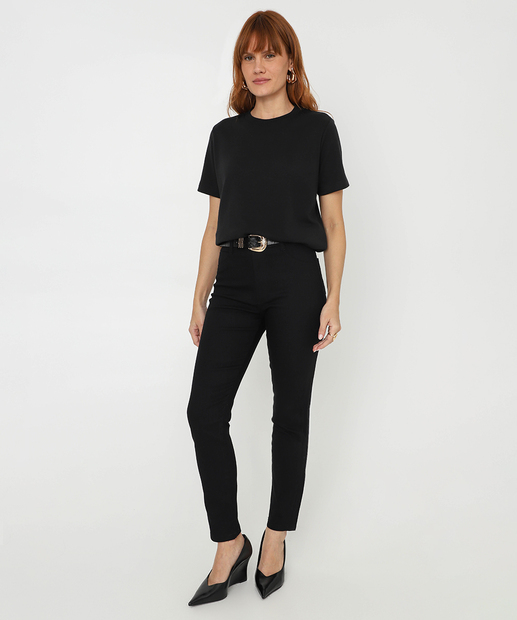 Image_Calça Jeans Cigarrete Feminina Cintura Alta 