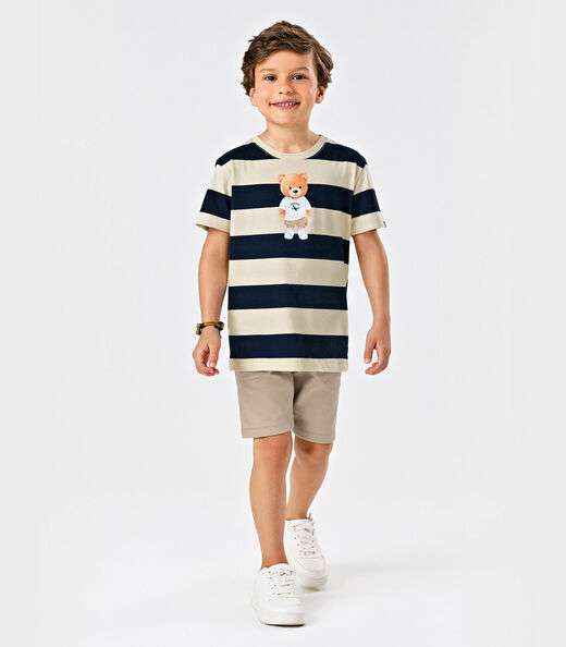 Camiseta Menino Cotton Trick Nick Azul