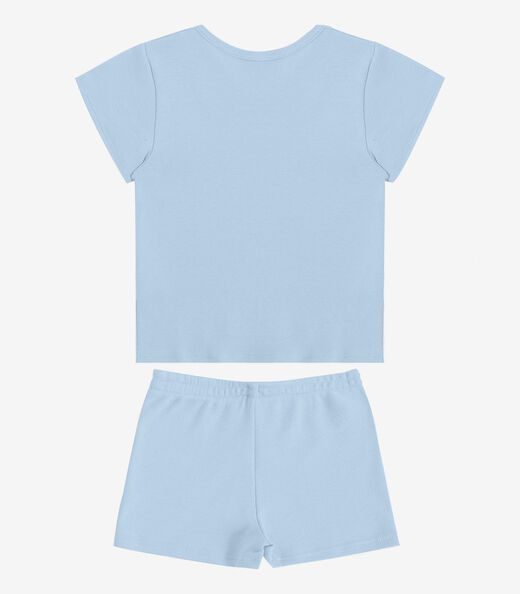 Conjunto Infantil Blusa com Shorts Select Azul