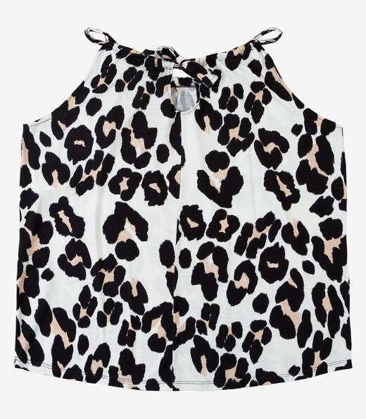 Blusa de Alça Plus Size Infinita Cor Bege