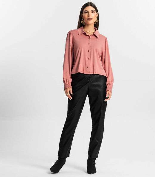 Camisa Feminina Manga Longa Endless Rosa