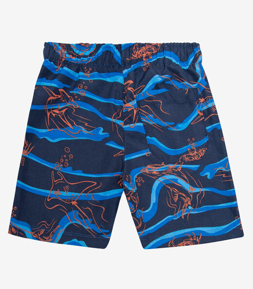 Bermuda Menino Tactel Rovitex Kids Azul