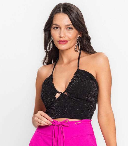 Top Feminino De Alça Endless Preto