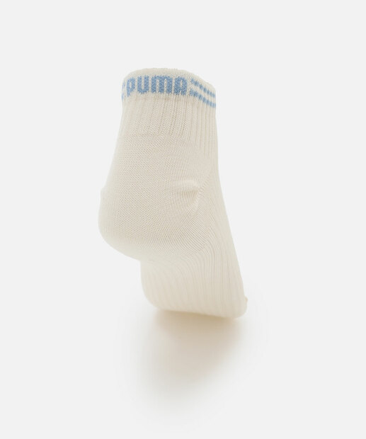 Kit 2 Pares Meias Cano Curto Feminina Puma Azul