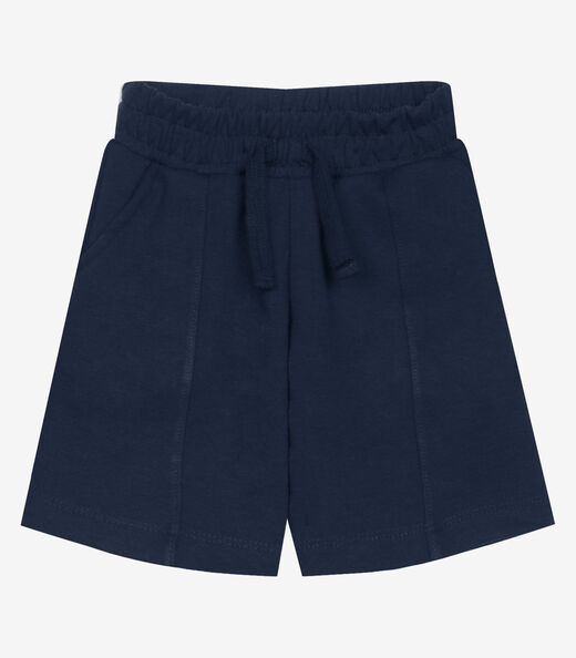 Bermuda Infantil Masculina Piquet Trick Nick Azul