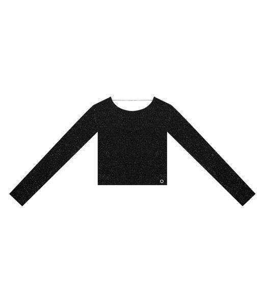 Blusa Juvenil Feminina Manga Longa Minty Preto