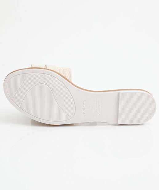 Rasteirinha Feminina Moleca Branco