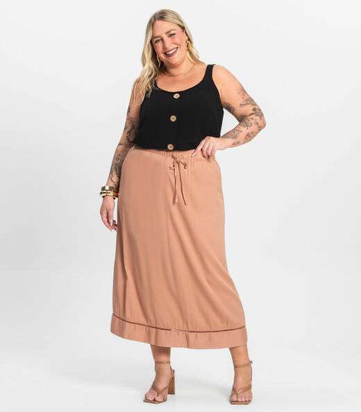 Regata Feminina Plus Size Secret Glam Preto