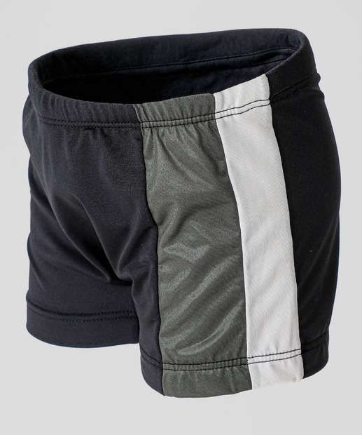 Sunga Infantil Marisa Tam 4 a 10 Preto