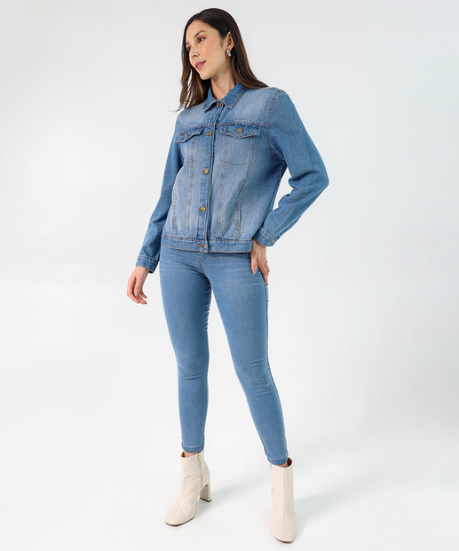 Image_Calça Jeans Skinny Feminina Cintura Média Biotipo Azul