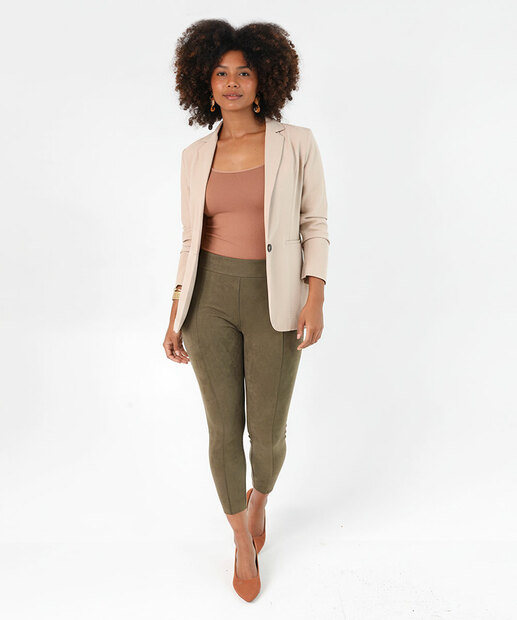 Image_Calça Feminina Legging Suede Marisa Verde