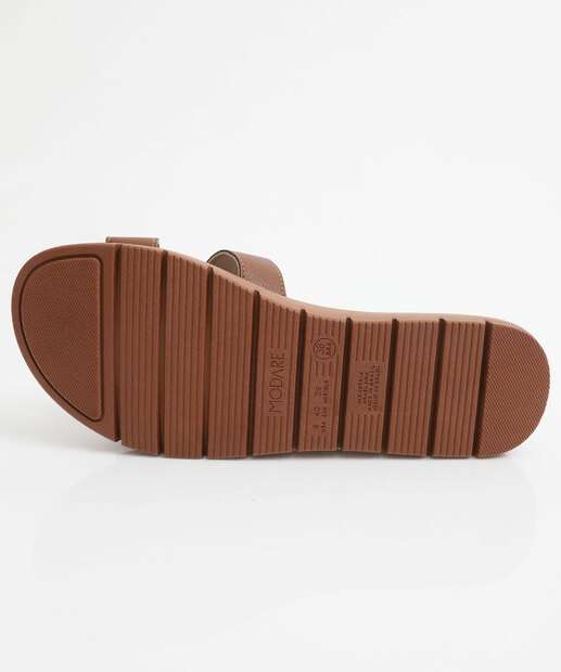 Rasteirinha Feminina Tiras Modare Marrom