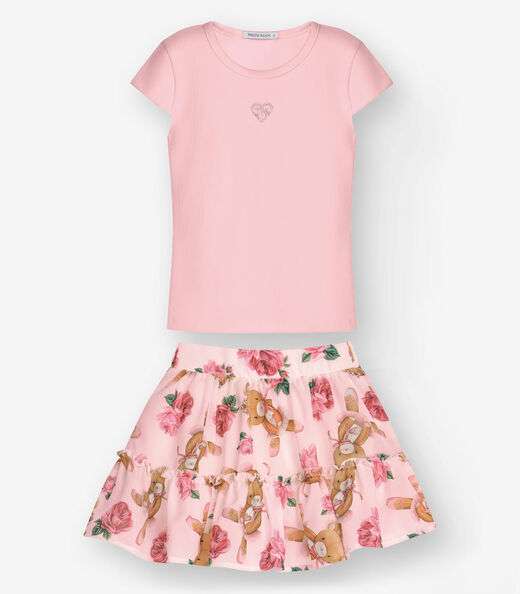 Image_Conjunto Blusa com Saia Menina Trick Nick Rosa
