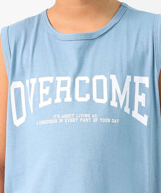 Regata Juvenil Estampada Marisa Tam 10 a 16 Azul