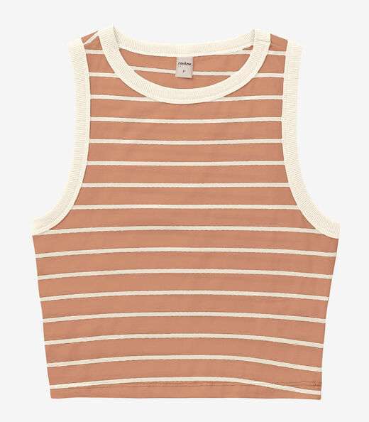 Regata Feminina em Cotton Leve Rovitex Marrom