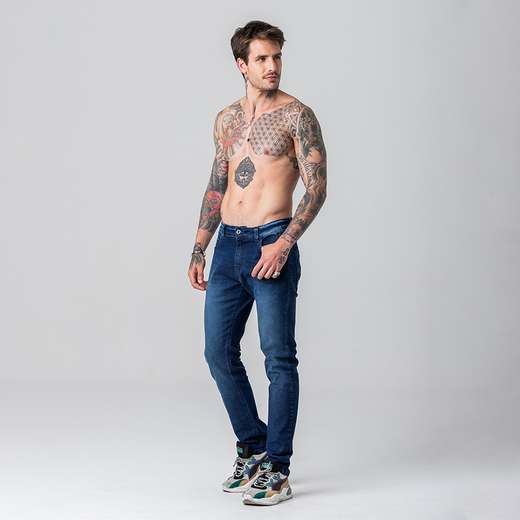 Calça Jeans Skinny Masculina Rock e Soda