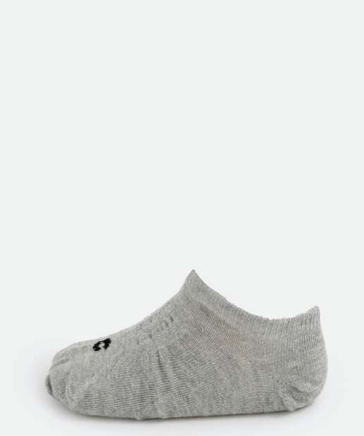 Kit 3 Pares Meias Infantil Invisíveis Básicas