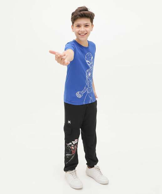 Camiseta Juvenil Homem Aranha Marvel Tam 10 a 16