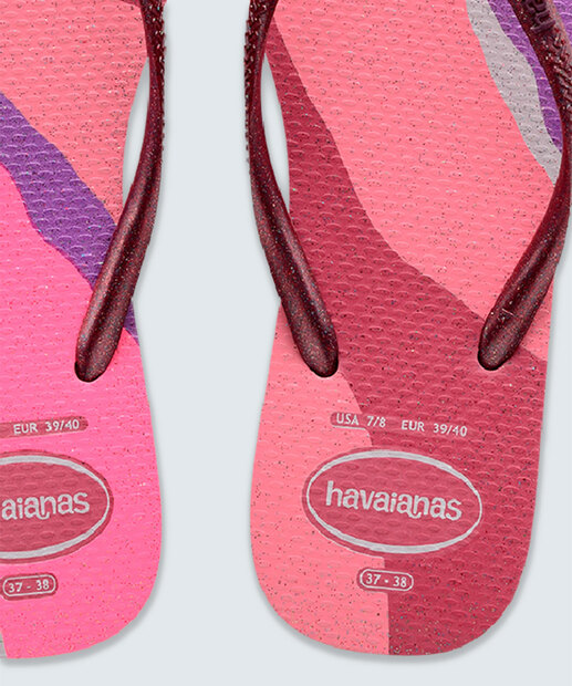 Chinelo Havaianas Feminino Slim Palette Glow