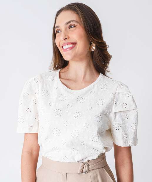 Image_Blusa Feminina Laise Manga Bufante Marisa Off White