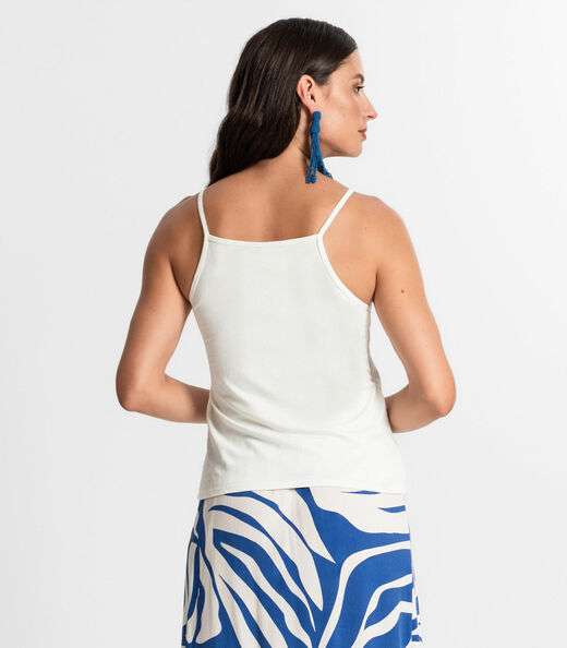 Blusa De Alça Feminina Rovitex Bege