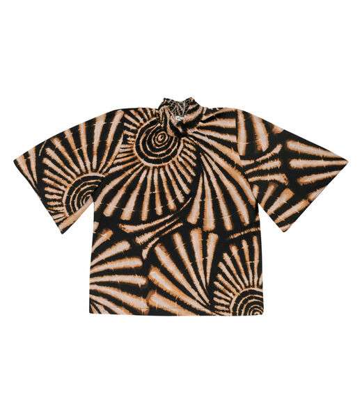 Blusa Manga Flutuante de Viscose Endless Preto