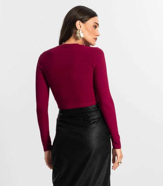 Blusa Feminina Manga Longa Endless Vermelho