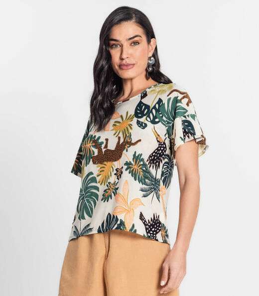 Blusa Feminina Liganete Infinita Cor Bege