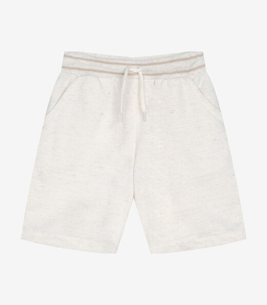 Conjunto Infantil Camiseta Com Bermuda Trick Nick Bege