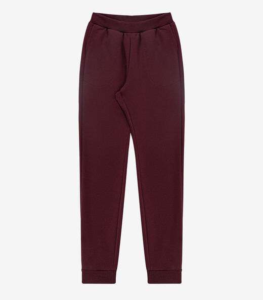 Calça Feminina em Moletom Peluciado Rovitex Vermelho