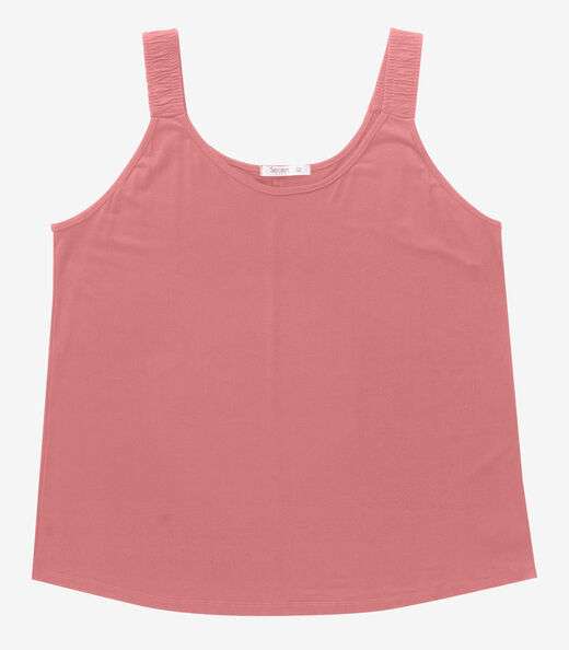 Image_Blusa De Alça Feminina Plus Size Secret Glam Rosa