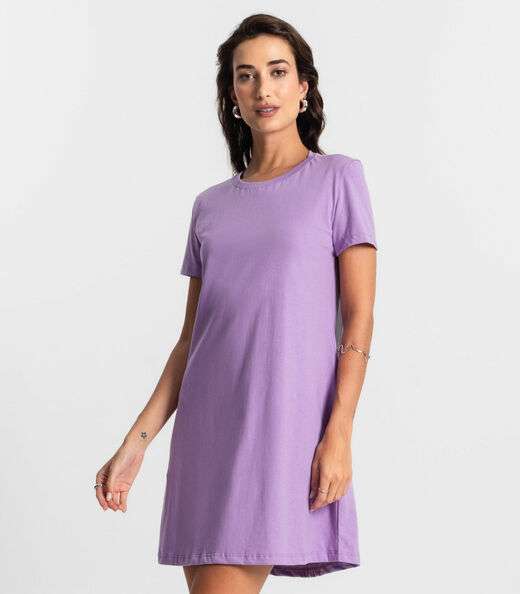 Vestido Meia Malha 30 Básica KO Roxo