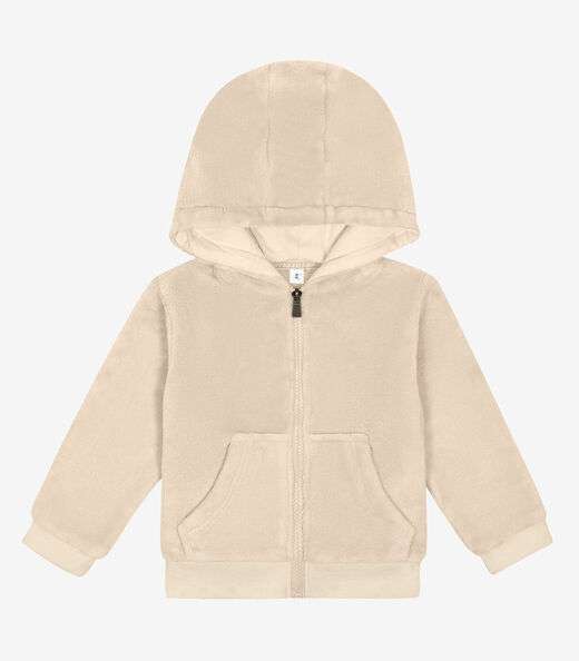 Jaqueta com Capuz Trick Nick Bege