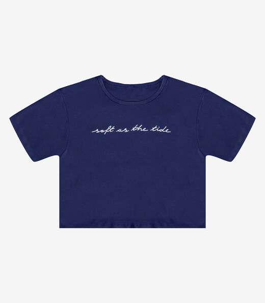 Blusa Feminina em Molecotton Viscose Infinita Cor Azul