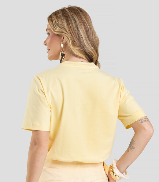 T- Shirt Feminina Lisa Dianna Amarelo