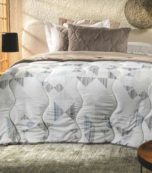 Edredom Blend Comfort Casal Altenburg Cinza